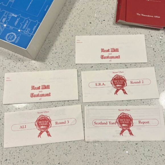 Vintage 1985 HOW TO HOST A MURDER The Watersdown Affair Board Game - Picture 8 of 8